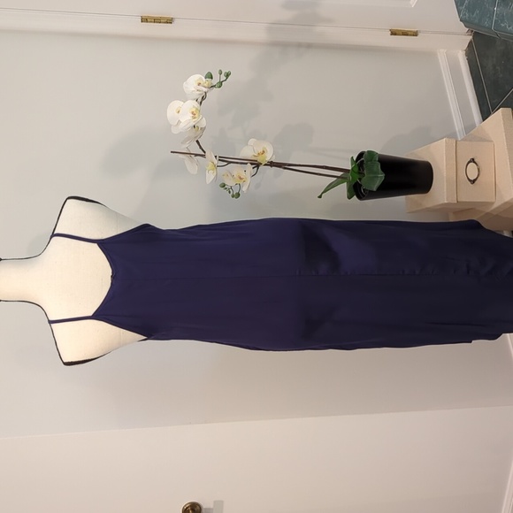 NWT - Blue Women's Cami Maxi Dress Sleeveless V Neck Solid Dress - Picture 10 of 13